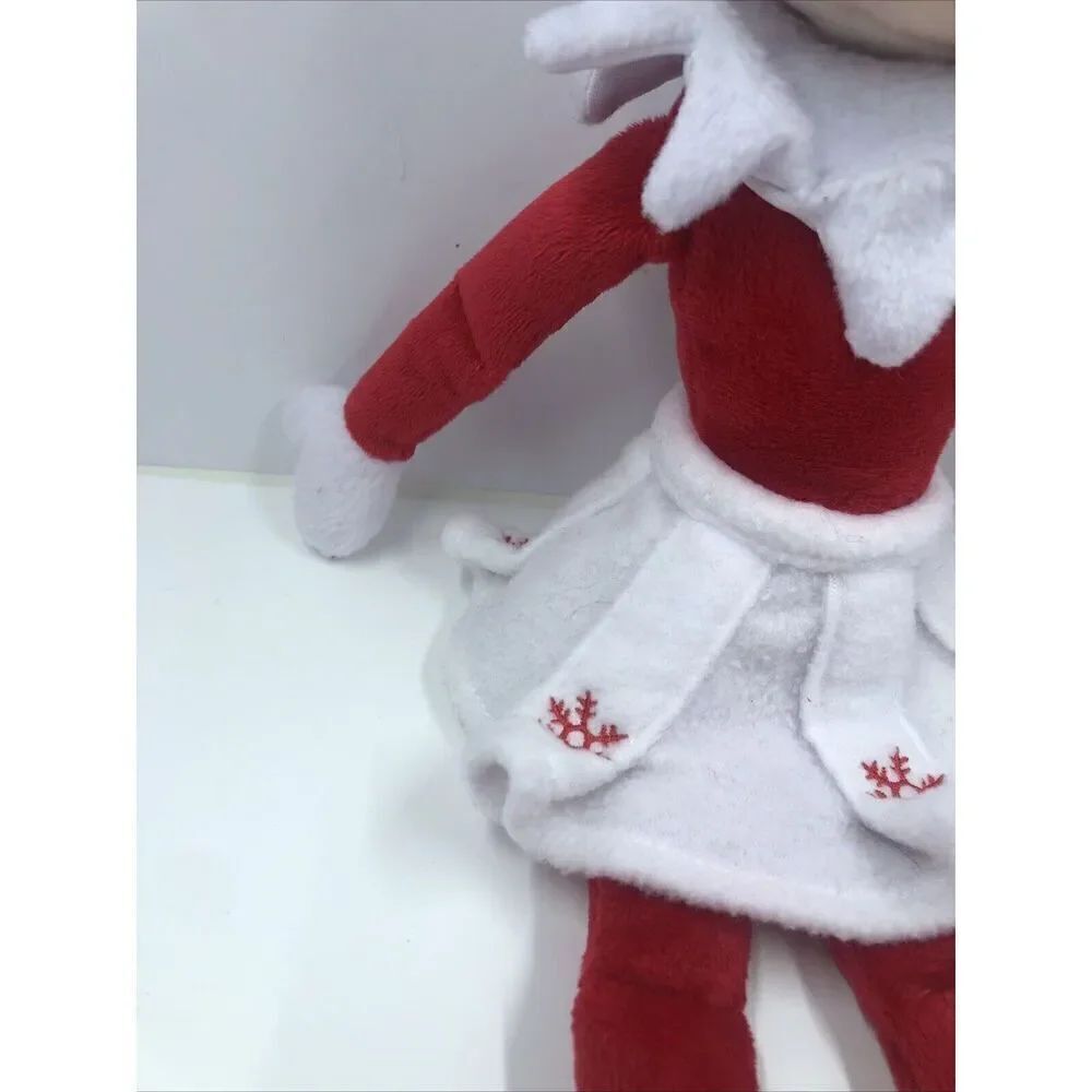 Elf on the Shelf Plush 14" Girl Doll 2010 Ruffled Skirt Snowflakes Christmas Toy - Picture 8 of 16